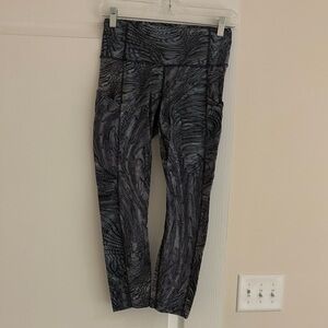 Lululemon Fast and Free Patterned Leggings